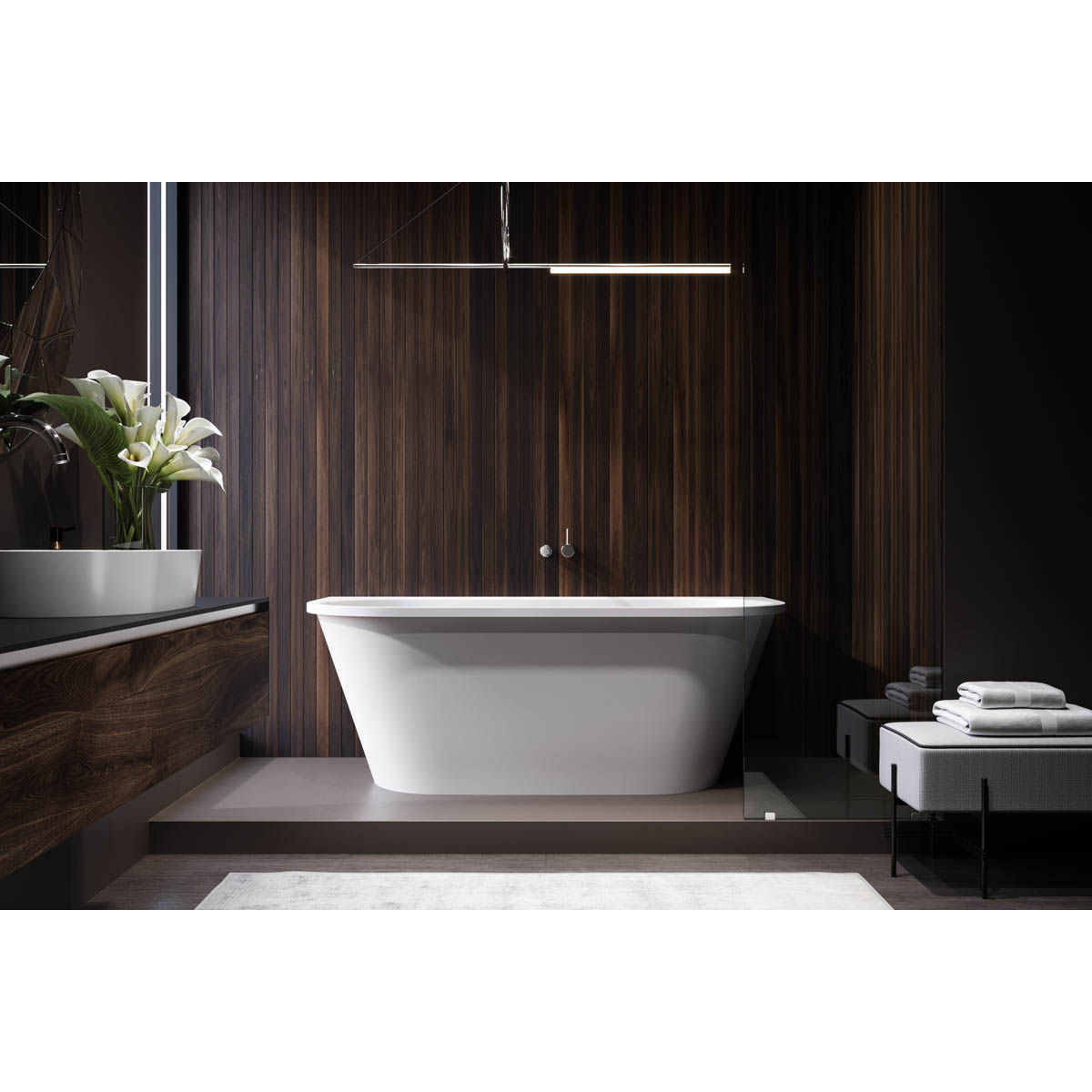 Ванна из искусственного камня Holbi Galatea SR 1.01.003.11.1 белый матовый