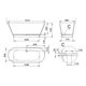 Ванна из искусственного камня Holbi Selena SR 1.01.006.11.1 белый матовый