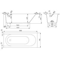 Ванна из искусственного камня Holbi Orion 180 SR 1.01.008.11.1 белый матовый — 4