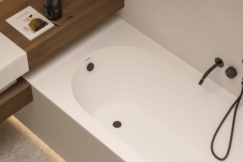 Ванна из искусственного камня Holbi Orion 180 SR 1.01.008.11.1 белый матовый