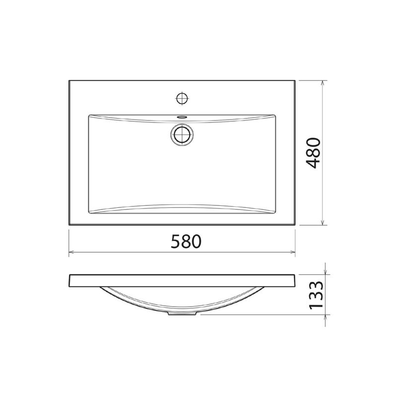 Раковина Florentina Анита 58 см / 10.150.00580.001