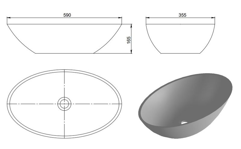 Раковина Holbi Dione SR 1.02.006.11.1 белый матовый