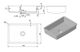 Раковина Holbi Neptune 50 SR 1.02.014.11.1 белый матовый
