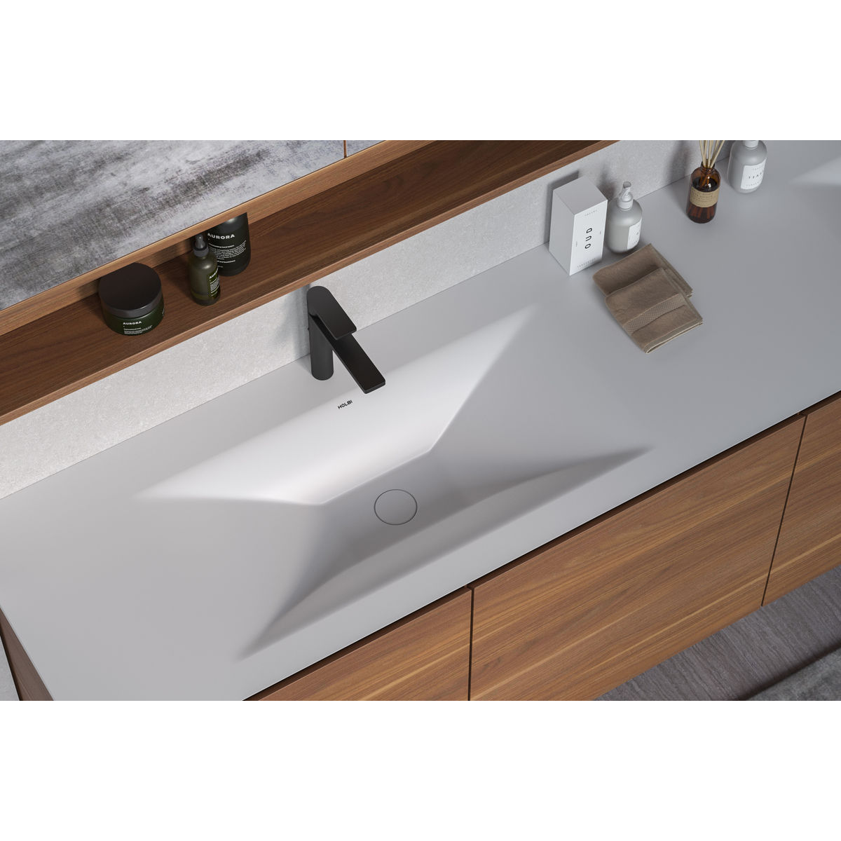 Раковина Holbi Sirius 77 SR 1.02.018.11.1 белый матовый