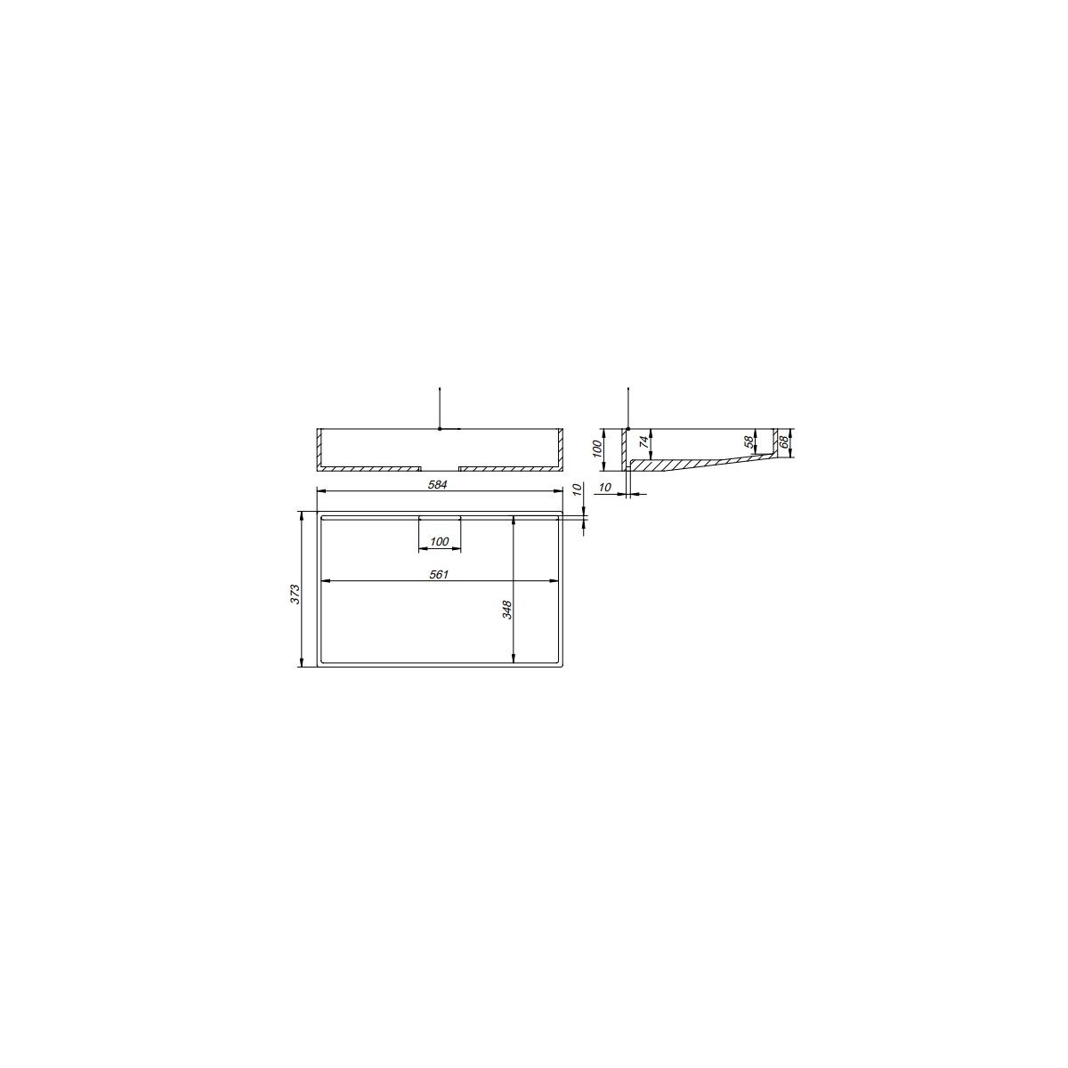 Раковина Holbi Polaris SR 1.02.020.11.1 белый матовый