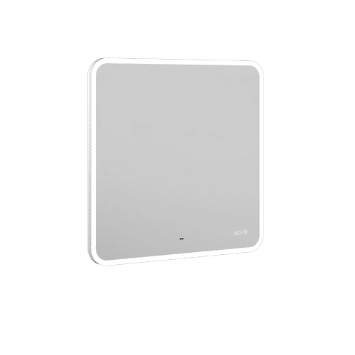 Зеркало BRIZ Софи 80×80 с подсветкой, подогревом, часами / 103 01-43080-00 00