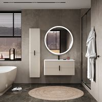 Тумба с раковиной BRIZ Арно 100 + Прато / 105 03-18100-16 00 БЕЖ белый матматовый/бежевый матовый — 5