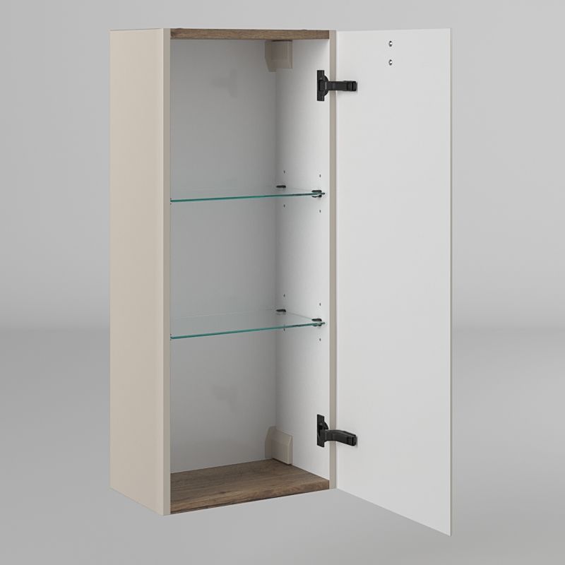 Шкаф-пенал для ванной BRIZ Арно 35 правый / 105 10-08035-00 02 БЕЖ бежевый матовый