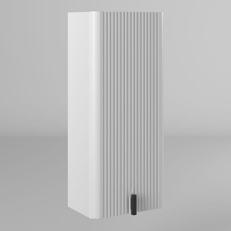 Шкаф-пенал для ванной BRIZ Бьянко 35 левый / 106 10-08035-00 01 БЕЛ белый матовый