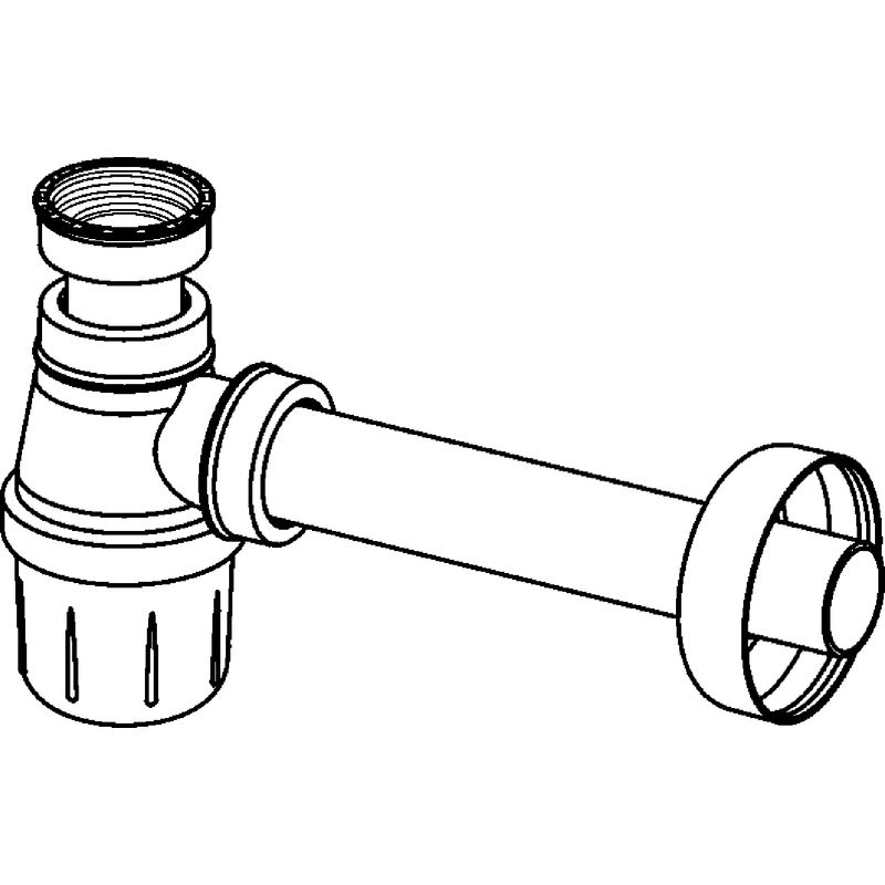 Сифон для раковины Viega 108694 бутылочный пластик белый 5/4X32