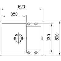 Кухонная мойка из искусственного камня Franke MRG 611С 114.0198.369 бежевый — 2