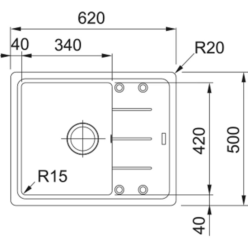 Кухонная мойка из искусственного камня Franke BFG 611C 114.0280.871 серый