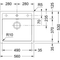 Кухонная мойка из искусственного камня Franke SID 610 114.0443.344 оникс — 2