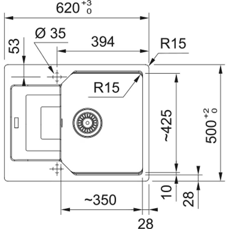 Кухонная мойка из искусственного камня Franke UBG 611-62 114.0595.304 сахара
