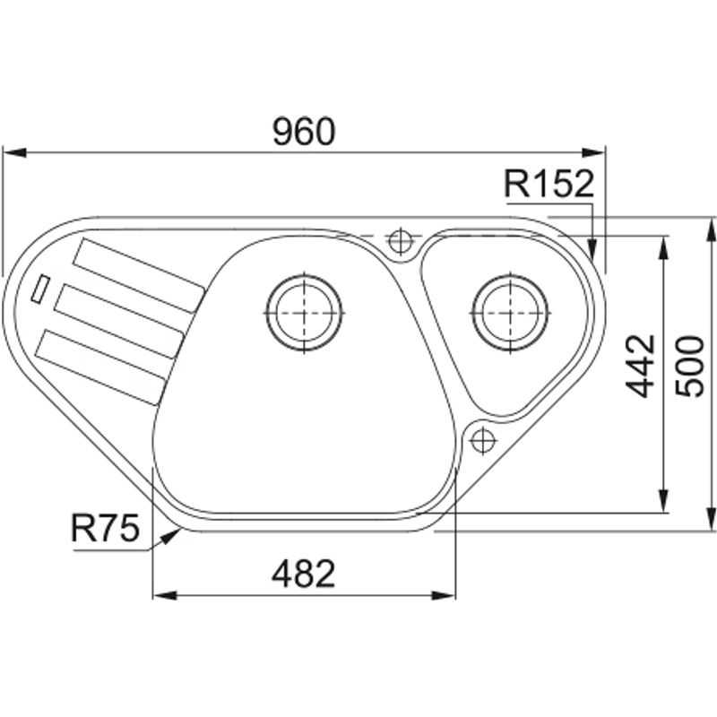 Кухонная мойка из искусственного камня Franke AZG 661-E 114.0604.520 серый