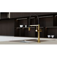 Смеситель для кухни BOHEME Uno 115-G с краном для питьевой воды Gold — 2