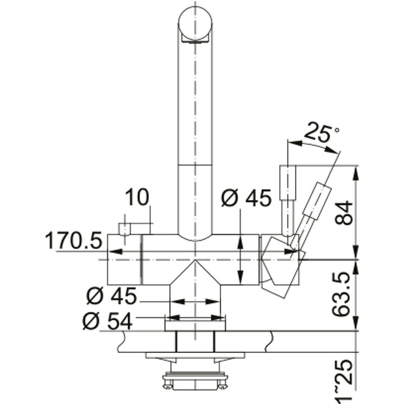 Смеситель для кухни Franke Atlas Clear Water с фильтрацией / 120.0179.978 нержавеющая сталь