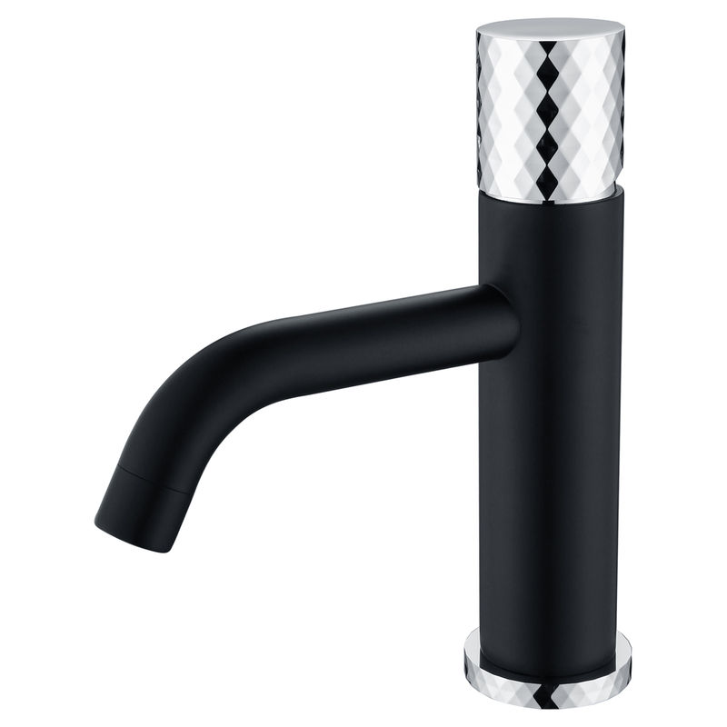 Смеситель для раковины BOHEME Stick Diamond 121-BCR Black Chrom
