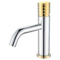 Смеситель для раковины BOHEME Stick Diamond 121-CRG Chrom Gold — 1