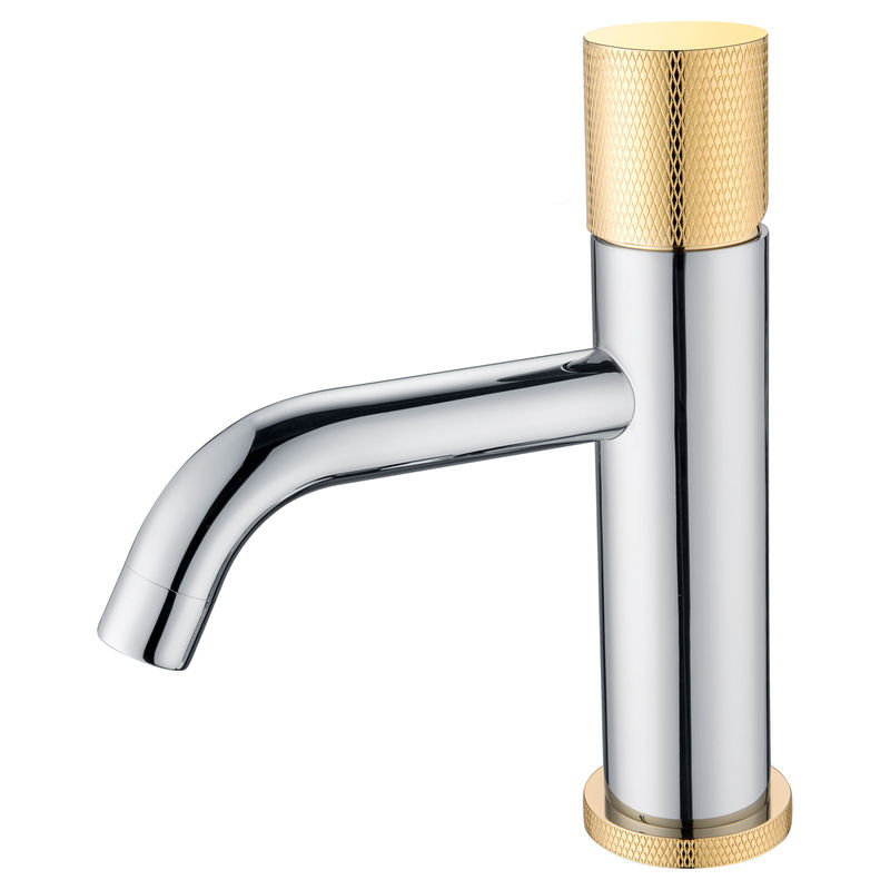 Смеситель для раковины BOHEME Stick Diamond 121-CRG.2 Chrom Gold