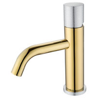 Смеситель для раковины BOHEME Stick Diamond 121-GCR.2 Gold Chrom — 1