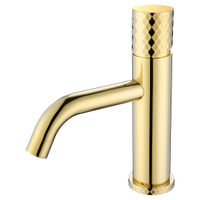 Смеситель для раковины BOHEME Stick Diamond 121-GG Gold — 1