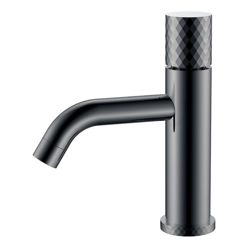 Смеситель для раковины BOHEME Stick Diamond 121-SGM Shine Gun Metal