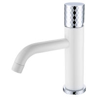 Смеситель для раковины BOHEME Stick Diamond 121-WCR White Chrom — 1