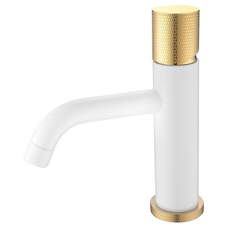 Смеситель для раковины BOHEME Stick Diamond 121-WG.2 White Gold