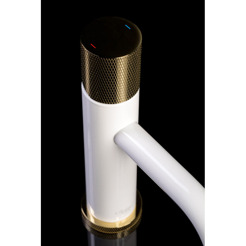 Смеситель для раковины BOHEME Stick Diamond 121-WG.2 White Gold