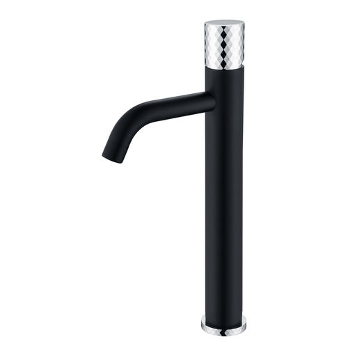 Смеситель для раковины BOHEME Stick 122-BCR высокий Diamond Black Chrom
