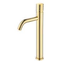 Смеситель для раковины BOHEME Stick 122-GG высокий Diamond Gold — 1