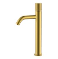 Смеситель для раковины BOHEME Stick 122-MG.2 высокий Diamond Mat Gold — 1