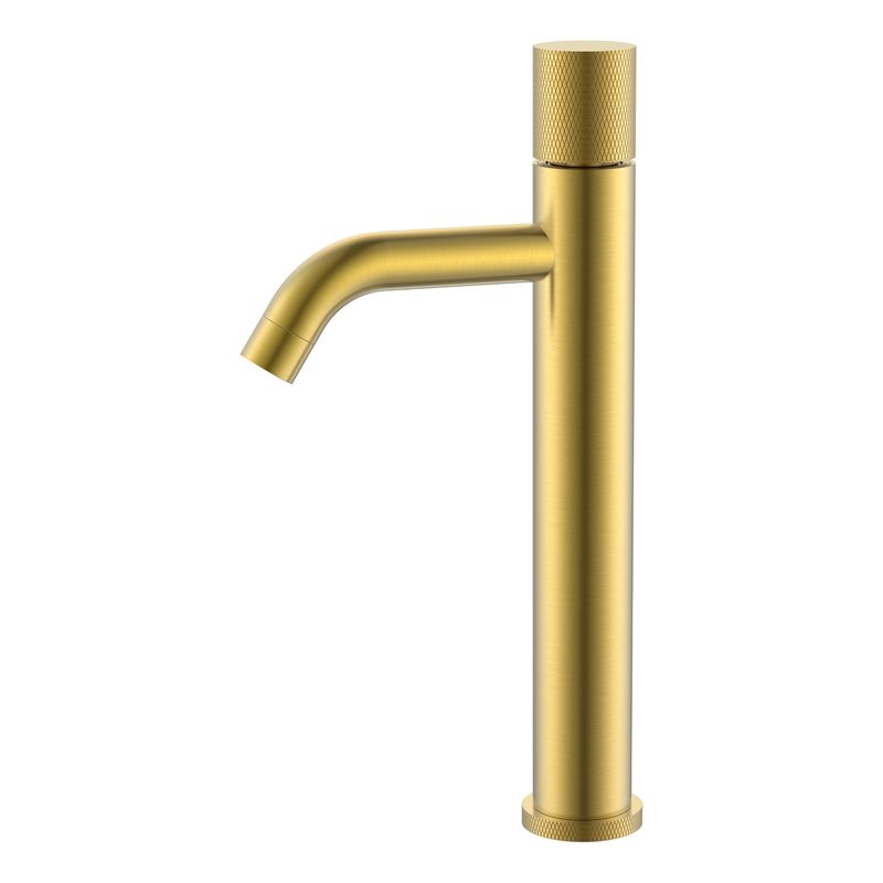 Смеситель для раковины BOHEME Stick 122-MG.2 высокий Diamond Mat Gold