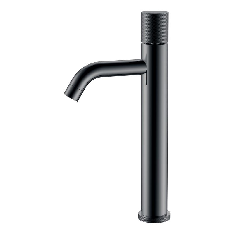 Смеситель для раковины BOHEME Stick 122-SGM.2 высокий Diamond Shine Gun Metal