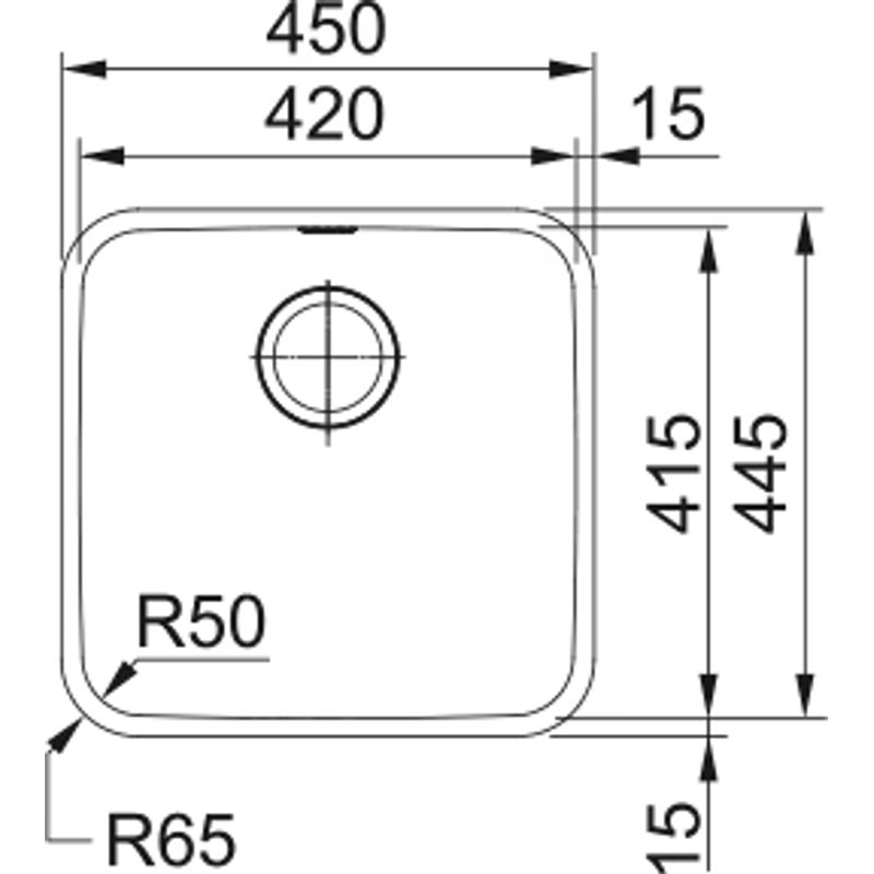 Кухонная мойка из нержавеющей стали Franke 122.0689.805 BCX 110-42
