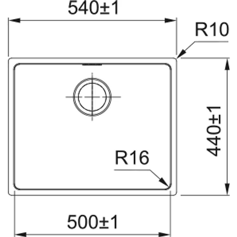 Кухонная мойка из нержавеющей стали Franke 122.0689.808 FEX