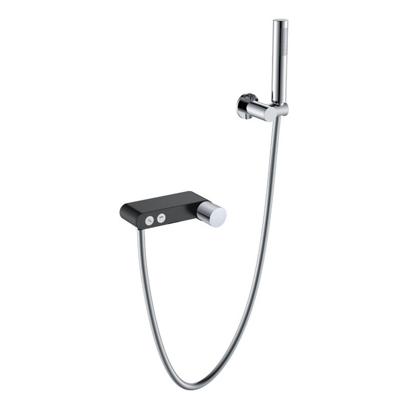 Смеситель для ванны BOHEME Stick Diamond 123-BCR.2 Black Chrom