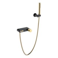 Смеситель для ванны BOHEME Stick Diamond 123-BG.2 Black Gold — 1