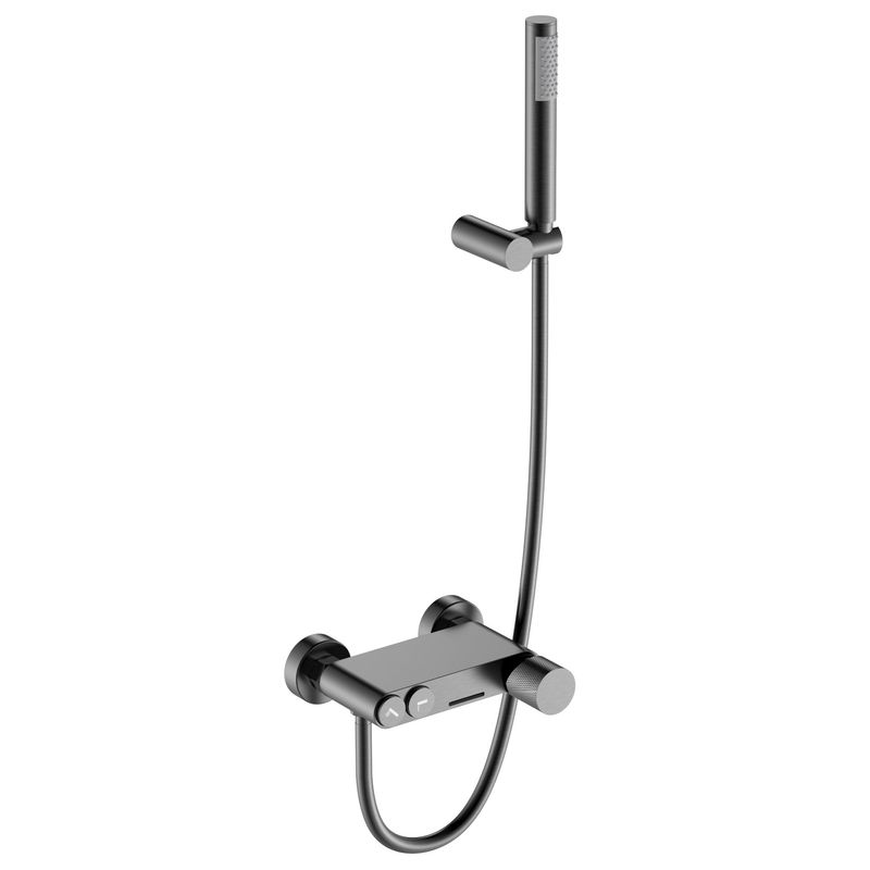 Смеситель для ванны BOHEME Stick Diamond 123-GM.2 Gun Metal