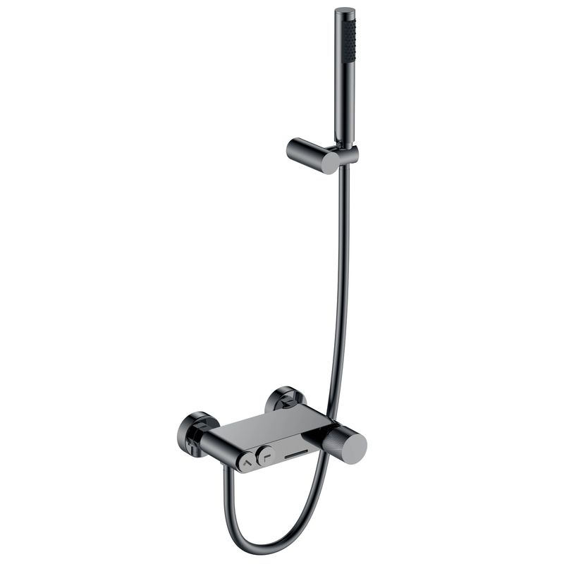 Смеситель для ванны BOHEME Stick Diamond 123-SGM.2 Shine Gun Metal