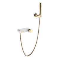 Смеситель для ванны BOHEME Stick Diamond 123-WG White Gold — 1