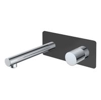 Смеситель скрытого монтажа для раковины BOHEME Stick Diamond 125-BCR.2 из стены Black Chrom — 1