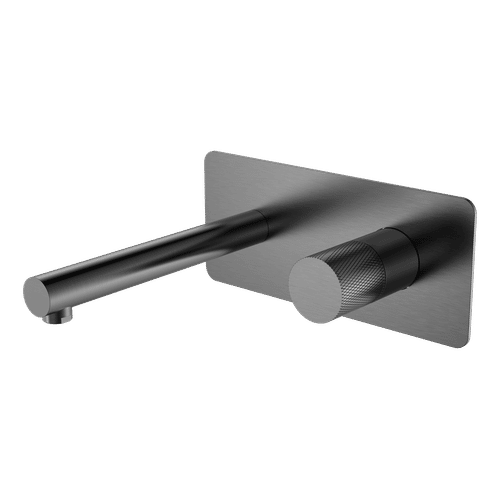 Смеситель скрытого монтажа для раковины BOHEME Stick Diamond 125-GM.2 из стены Gun Metal