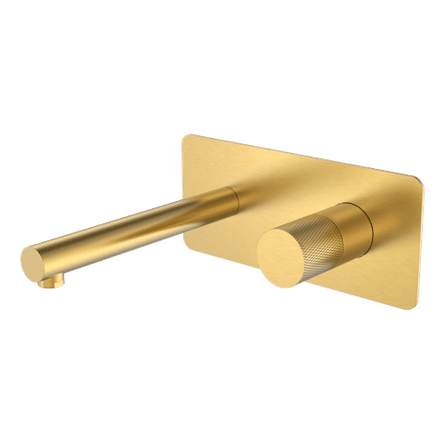 Смеситель скрытого монтажа для раковины BOHEME Stick Diamond 125-MG.2 из стены Mat Gold