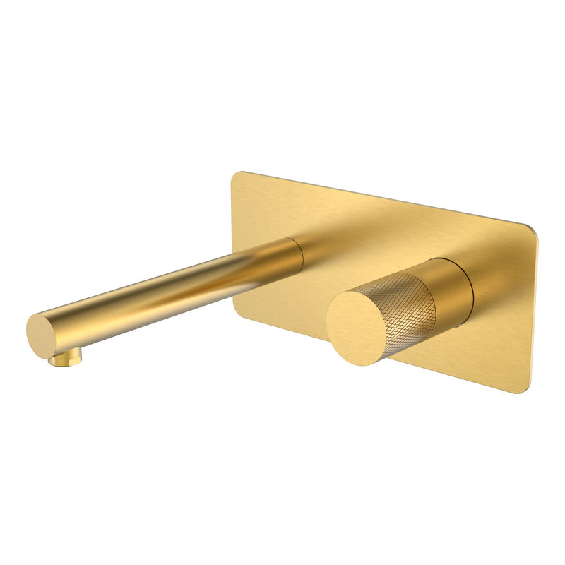 Смеситель скрытого монтажа для раковины BOHEME Stick Diamond 125-MG.2 из стены Mat Gold