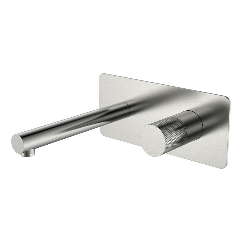 Смеситель скрытого монтажа для раковины BOHEME Stick Diamond 125-NB.2 из стены Nikel Brush