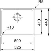 Кухонная мойка из искусственного камня Franke SID 110-50 125.0443.352 белый — 2