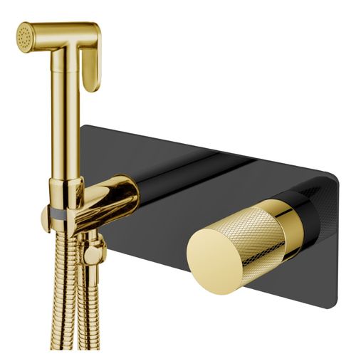 Встраиваемый гигиенический душ BOHEME Stick Diamond 127-BG.2 Black Gold