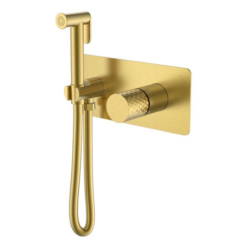 Встраиваемый гигиенический душ BOHEME Stick Diamond 127-MG Mat Gold